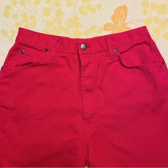 Vintage 90s red Congo Trader high waisted denim shorts 🌟 - Picture 3 of 7